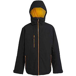 Regatta Navigate Waterproof Insulated Jacket - Black/Orange Pop
