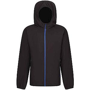 Regatta Navigate Full Zip Hooded Fleece Jacket - Black/New Royal Blue