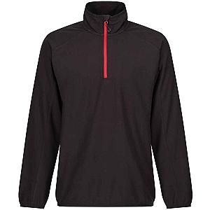 Regatta Navigate Half Zip Fleece - Black/Classic Red