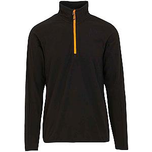 Regatta Navigate Half Zip Fleece - Black/Orange Pop