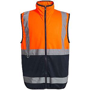 Regatta High Visibility Pro Full Zip Gilet - Orange/Navy