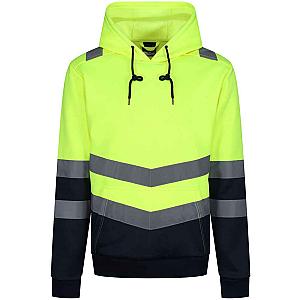 Regatta High Visibility Pro Overhead Hoodie - Yellow/Navy