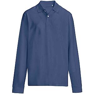 SOL'S Unisex Pacific Long Sleeve Piqué Polo Shirt - Denim