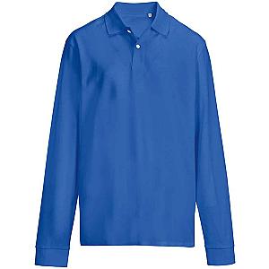 SOL'S Unisex Pacific Long Sleeve Piqué Polo Shirt - Royal Blue