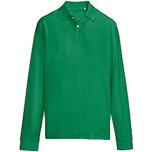 SOL'S Unisex Pacific Long Sleeve Piqué Polo Shirt - Kelly Green