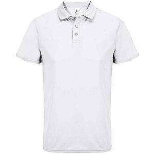 SOL'S Unisex Pitcher Recycled Polyester Piqué Polo Shirt - White