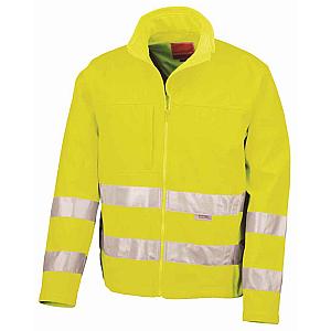 Result Safe-Guard Hi-Vis Soft Shell Jacket - Fluorescent Yellow