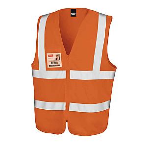 Result Core Zip ID Safety Tabard - Fluorescent Orange