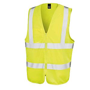 Result Core Zip ID Safety Tabard - Fluorescent Yellow