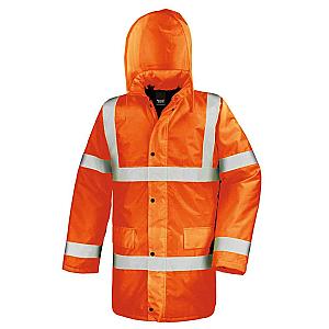 Result Core Hi-Vis Motorway Coat - Fluorescent Orange