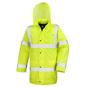 Result Core Hi-Vis Motorway Coat - Fluorescent Yellow