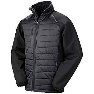 Result Genuine Recycled Compass Padded Jacket - Black/Black