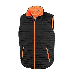 Result Genuine Recycled Thermoquilt Gilet - Black/Orange