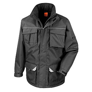 Result Work-Guard Sabre Long Coat - Black