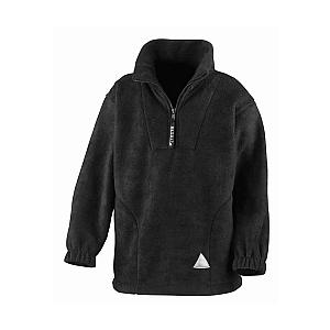 Result Kids/Youths Zip Neck Polartherm™ Fleece - Black