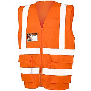 Result Safe-Guard Executive Cool Mesh Safety Vest - Fluorescent Orange