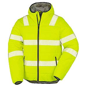 Result Genuine Recycled Ripstop Padded Safety Jacket - Fluorescent Yellow