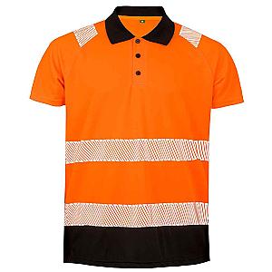 Result Genuine Recycled Safety Polo Shirt - Fluorescent Orange