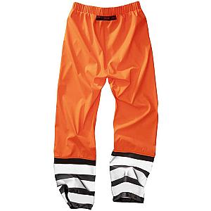 Result Recycled Heavy Duty Prism PU Safe and Dry Trousers - Fluorescent Orange/Black