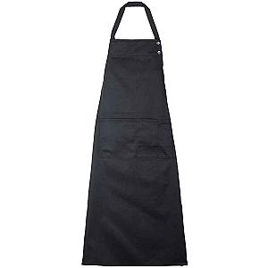 NEOBLU Edgar Poly/Cotton Bib Apron - Deep Black