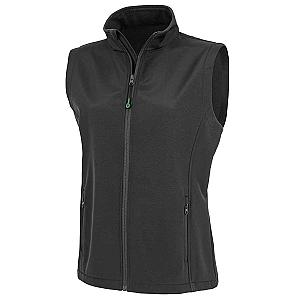 Result Genuine Recycled Ladies Printable Soft Shell Bodywarmer - Black
