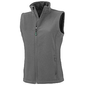 Result Genuine Recycled Ladies Printable Soft Shell Bodywarmer - Workguard Grey