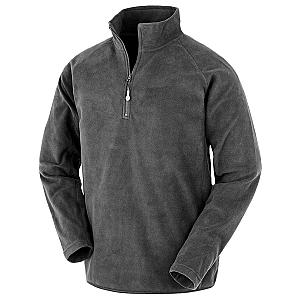 Result Genuine Recycled Zip Neck Micro Fleece - Grey