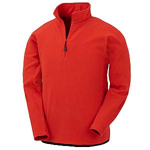 Result Genuine Recycled Zip Neck Micro Fleece - Red