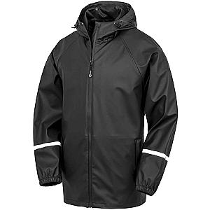 Result Recycled Prism PU Waterproof Jacket - Black