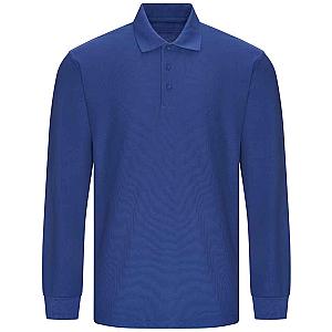 Pro RTX Pro Long Sleeve Piqué Polo Shirt - Royal Blue