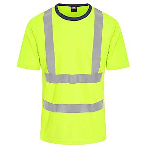 Pro RTX High Visibility T-Shirt - Yellow/Navy