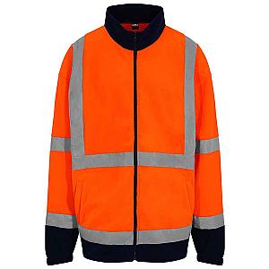 Pro RTX High Visibility Fleece Jacket - Orange/Navy