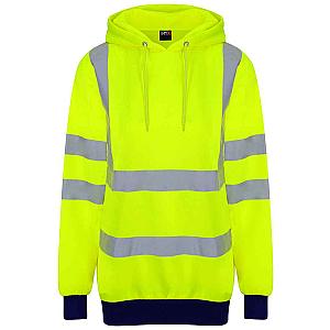 Pro RTX High Visibility Two Tone Hoodie - Yellow/Navy