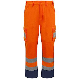 Pro RTX High Visibility Cargo Trousers - Orange