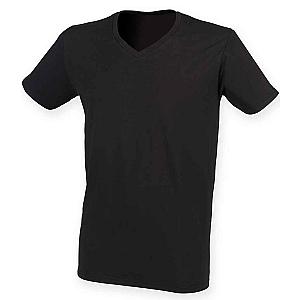 SF Clothing Feel Good Stretch V Neck T-Shirt - Black