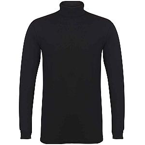 SF Clothing Feel Good Stretch Roll Neck Top - Black