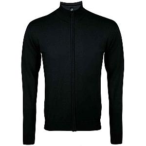 SOL'S Gordon Full Zip Cotton Acrylic Cardigan - Black