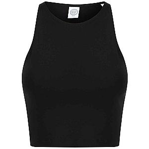 SF Clothing Ladies Cropped Top - Black