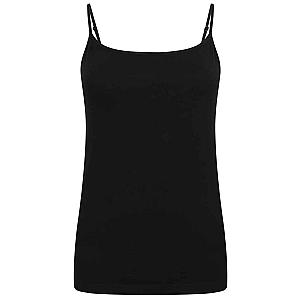 SF Clothing Ladies Feel Good Stretch Spaghetti Vest - Black