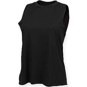SF Clothing Ladies High Neck Vest - Black