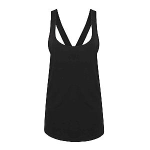 SF Clothing Ladies Fashion Workout Vest - Black