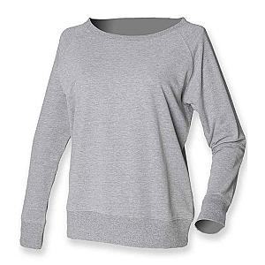 SF Clothing Ladies Slounge Sweatshirt - Heather Grey