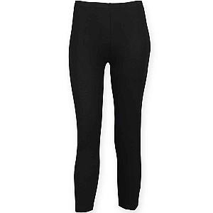 SF Clothing Ladies 3/4 Leggings - Black