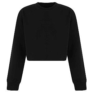 SF Clothing Kids Cropped Slounge Sweatshirt - Black