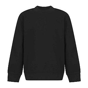 SF Clothing Kids Sustainable Fashion Curved Hem Sweatshirt - Black