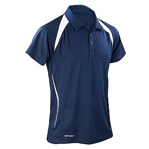 Spiro Team Spirit Polo Shirt - Navy/White