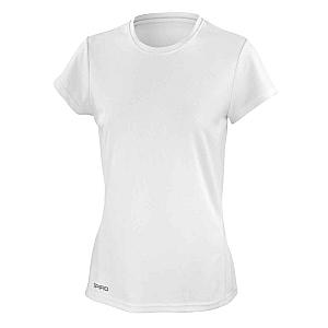 Spiro Ladies Quick Dry Performance T-Shirt - White