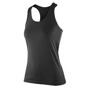 Spiro Impact Ladies Softex® Fitness Top - Black