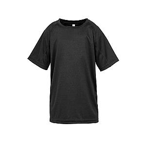 Spiro Kids Impact Performance Aircool T-Shirt - Black