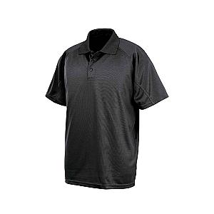 Spiro Impact Performance Aircool Polo Shirt - Black